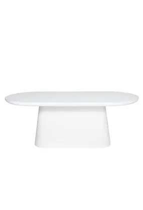 Clinton Oval Dining Table - White