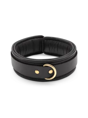 Coco de Mer Black Leather Collar