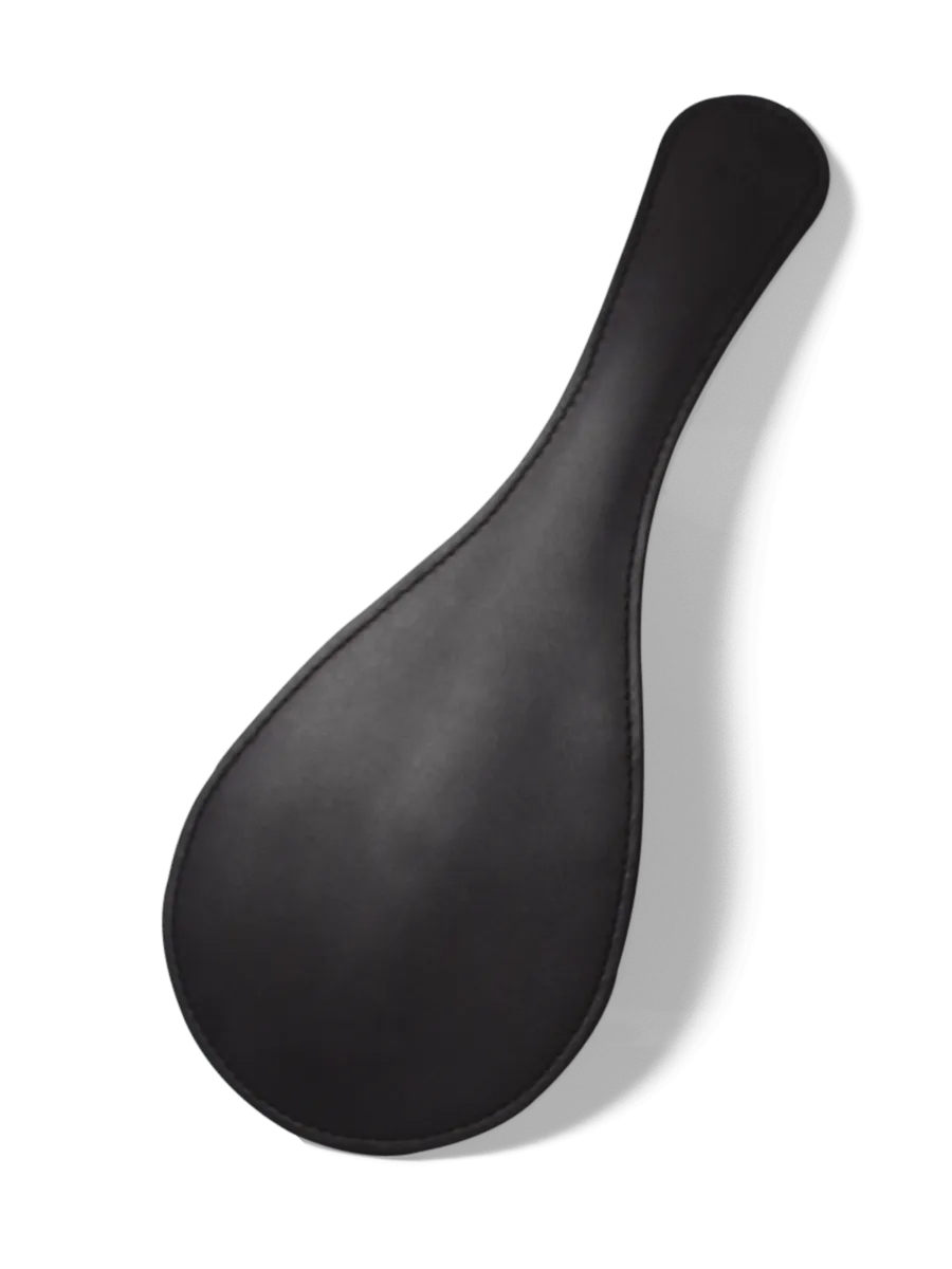 Coco de Mer Black Leather Round Paddle