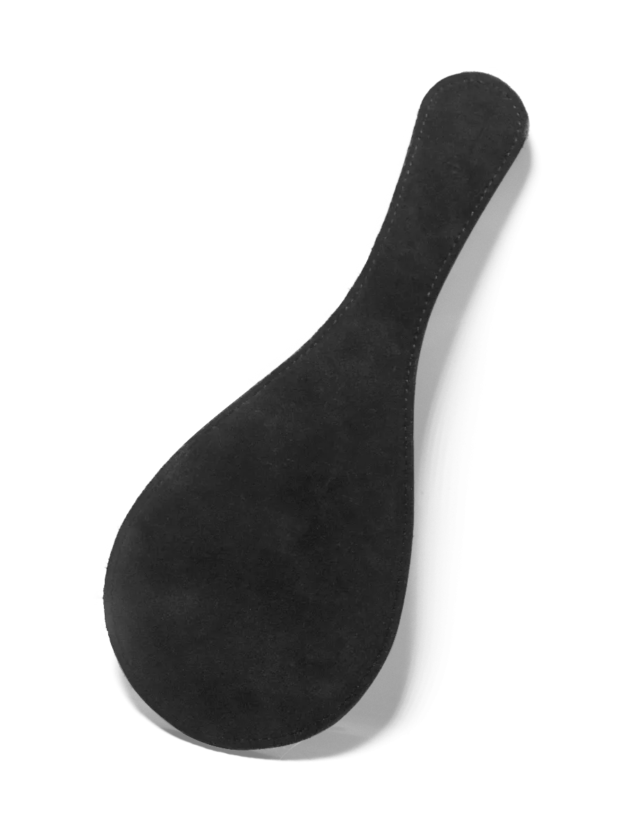 Coco de Mer Black Leather Round Paddle