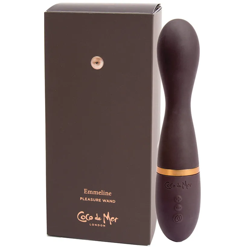 Coco de Mer Emmeline USB Rechargeable Pleasure Wand, Multicolor