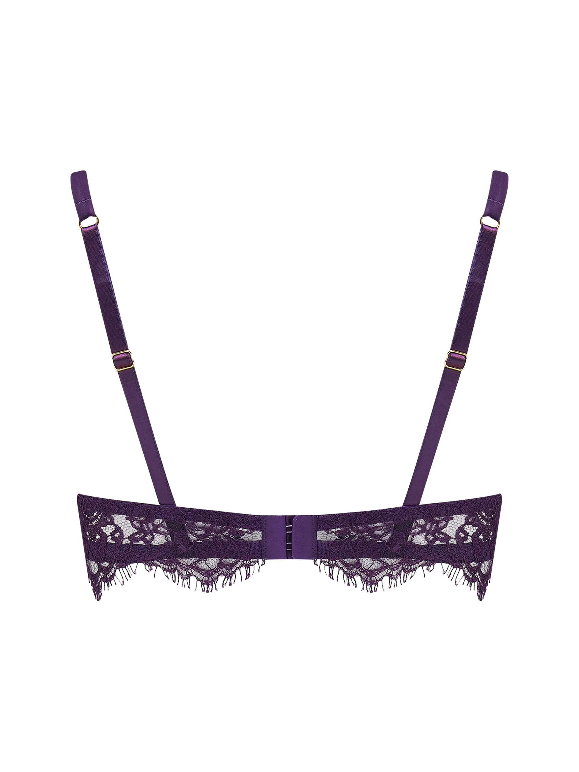 Coco De Mer Hera Balcony Bra in Violet