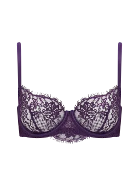 Coco De Mer Hera Balcony Bra in Violet