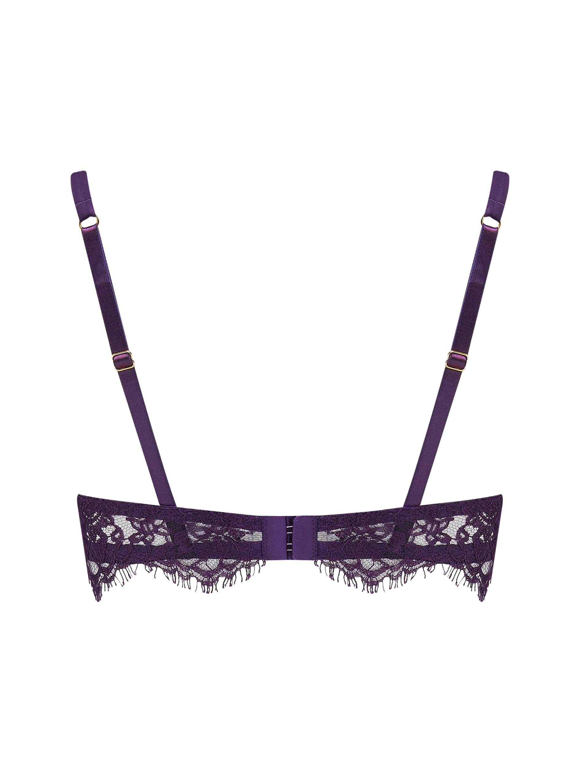 Coco De Mer Hera Balcony Bra in Violet