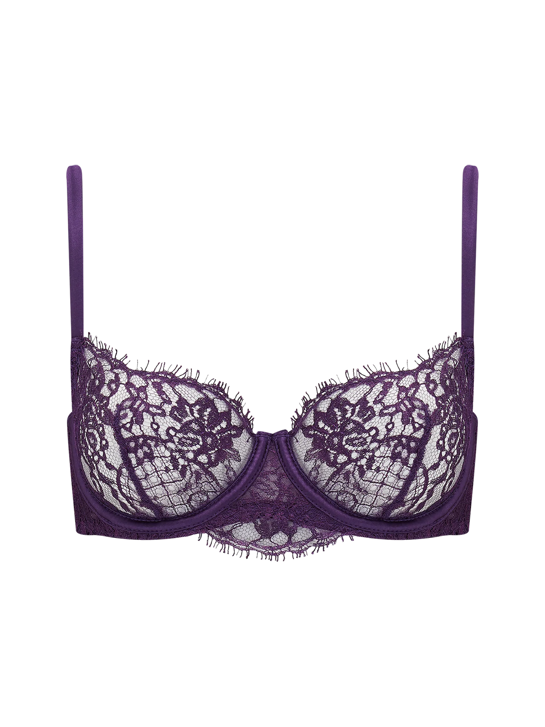 Coco De Mer Hera Balcony Bra in Violet