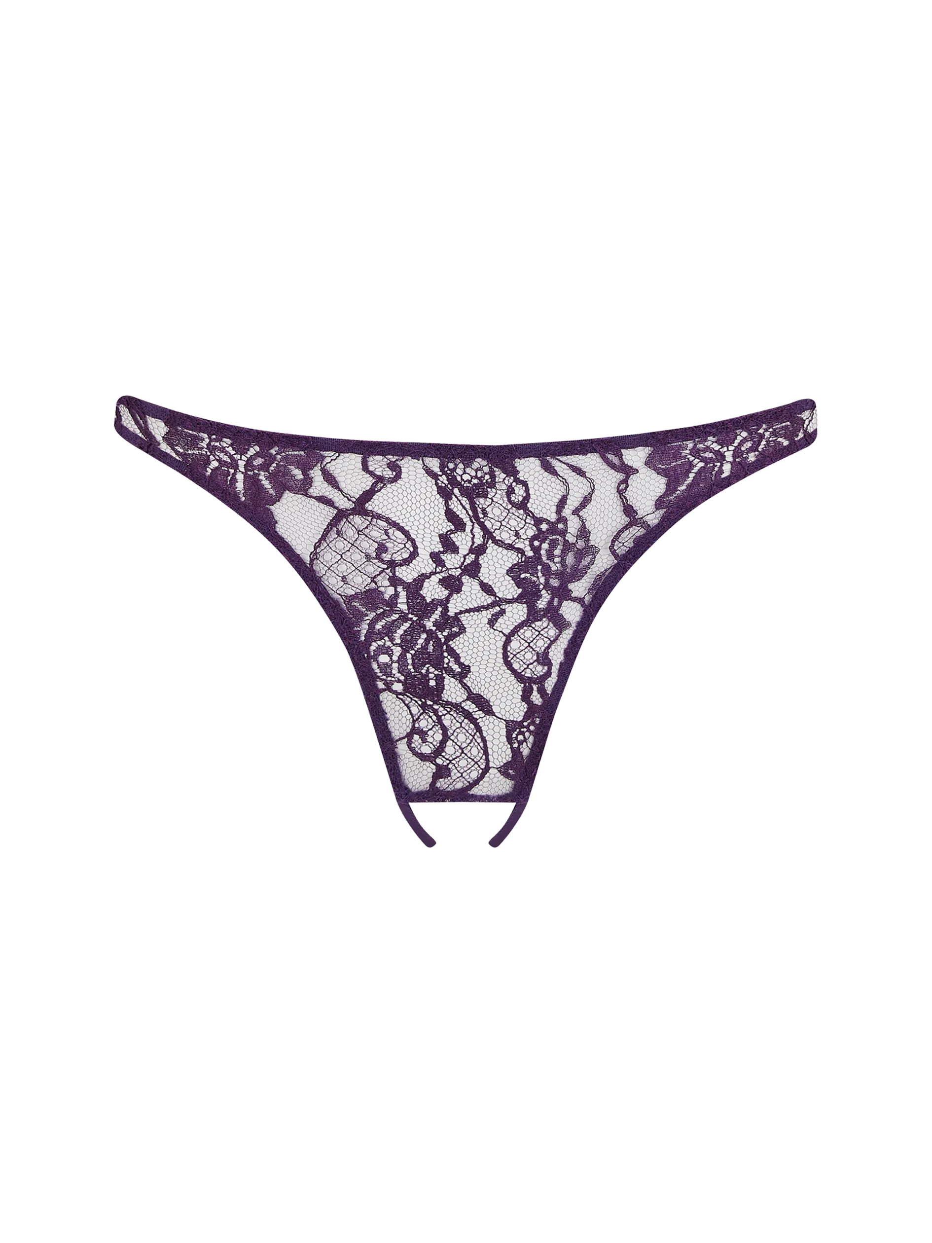 Coco de Mer Hera Open Knicker in Violet