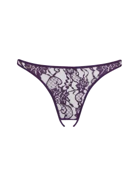 Coco de Mer Hera Open Knicker in Violet