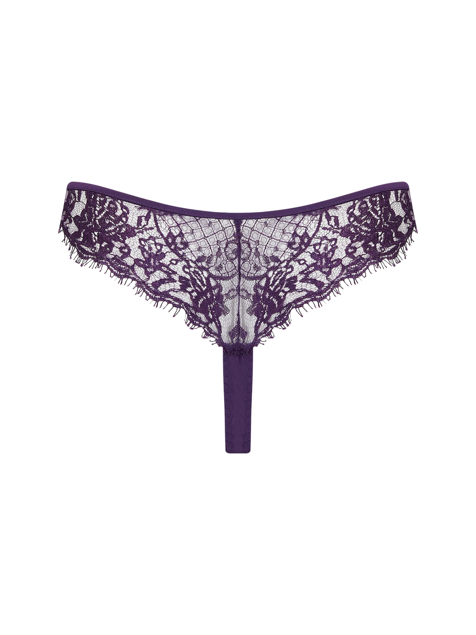 Coco de Mer Hera Skirted Thong in Violet