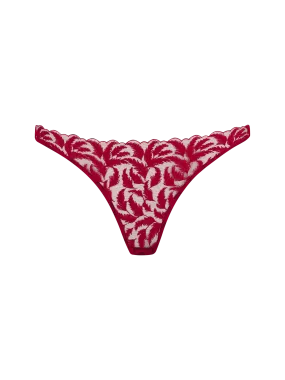 Coco de Mer Ravenna Brazilian Knicker in Ruby