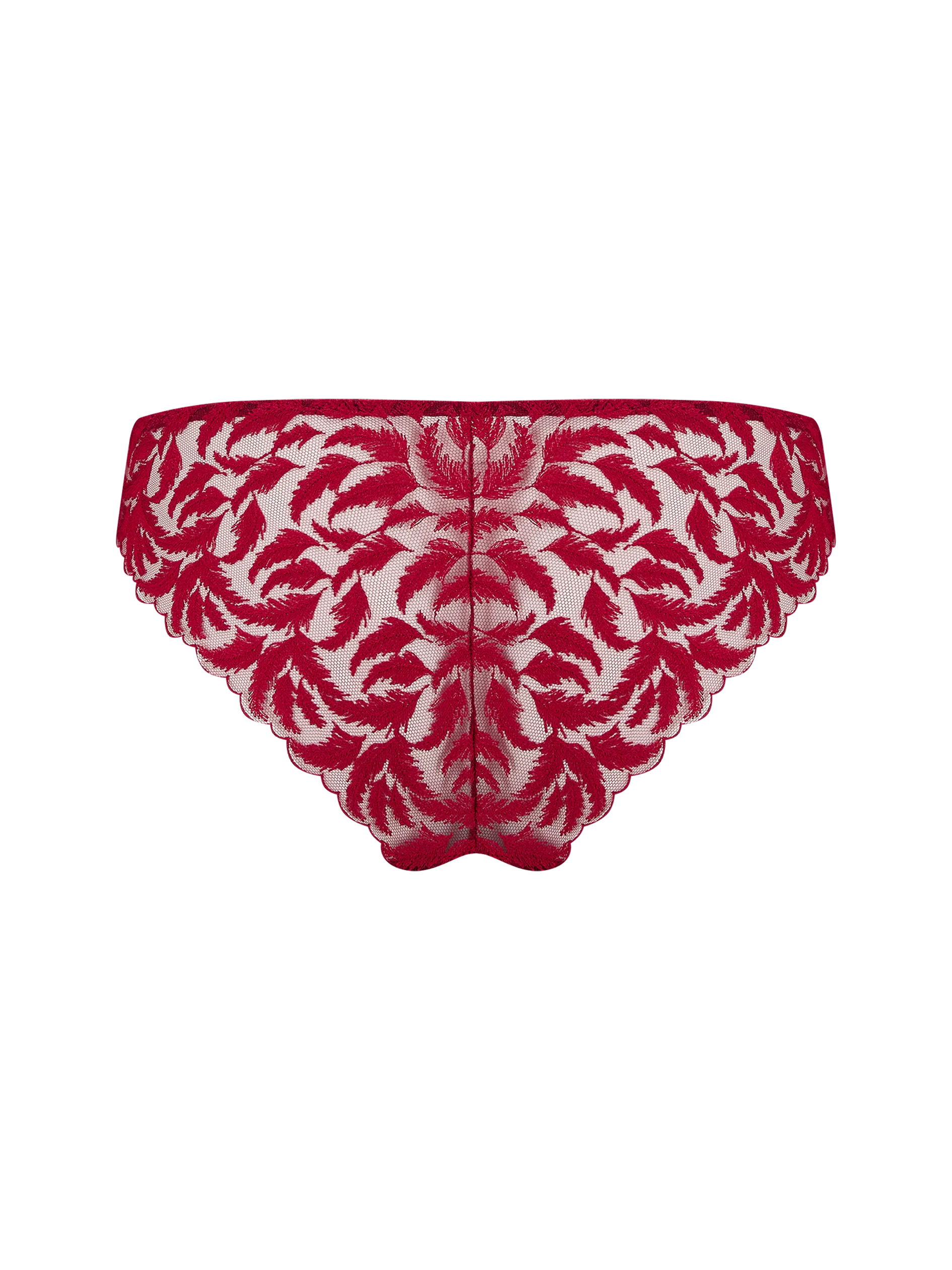 Coco de Mer Ravenna Brazilian Knicker in Ruby