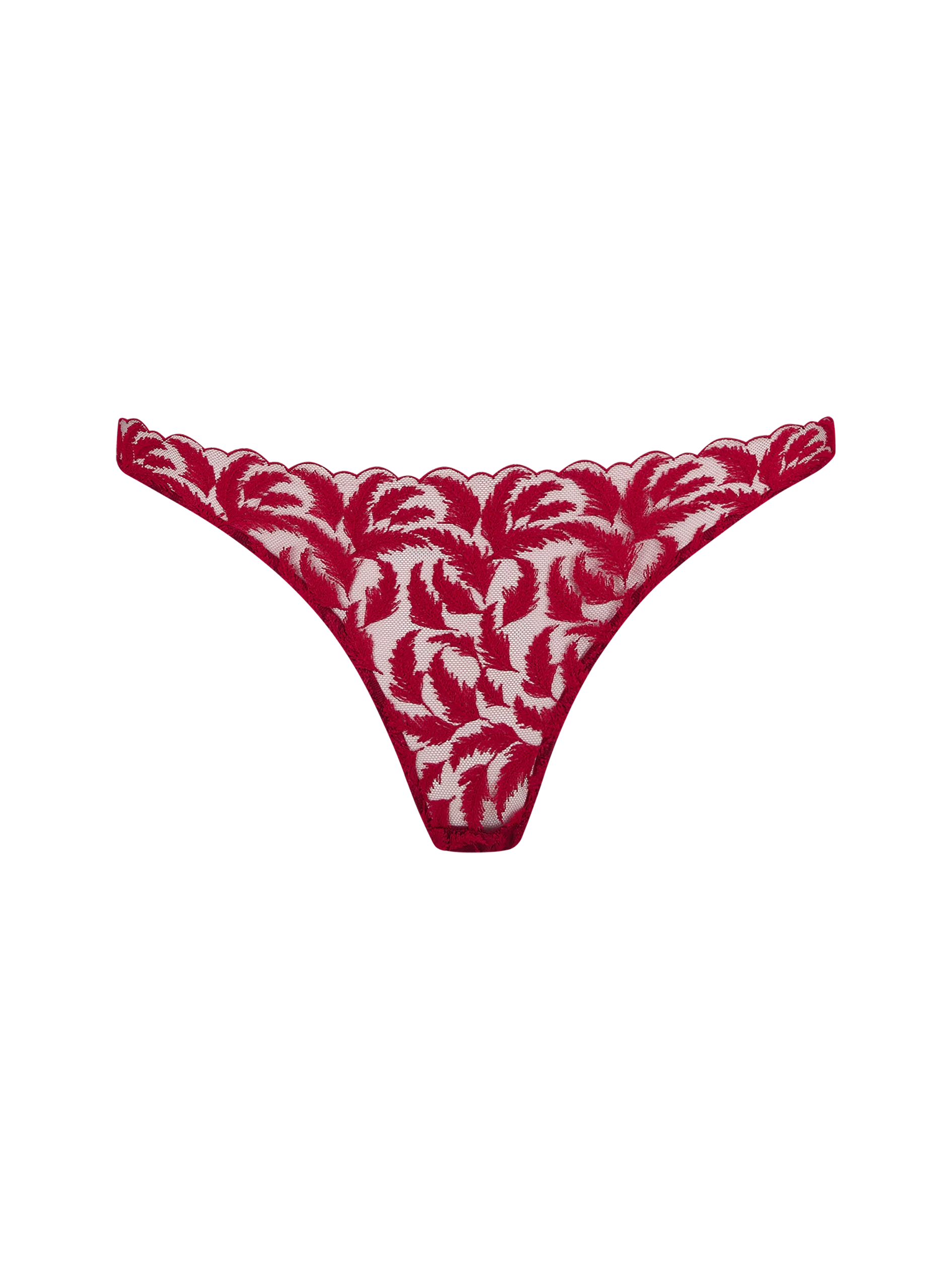 Coco de Mer Ravenna Brazilian Knicker in Ruby