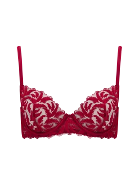 Coco de Mer Ravenna Plunge Bra in Ruby