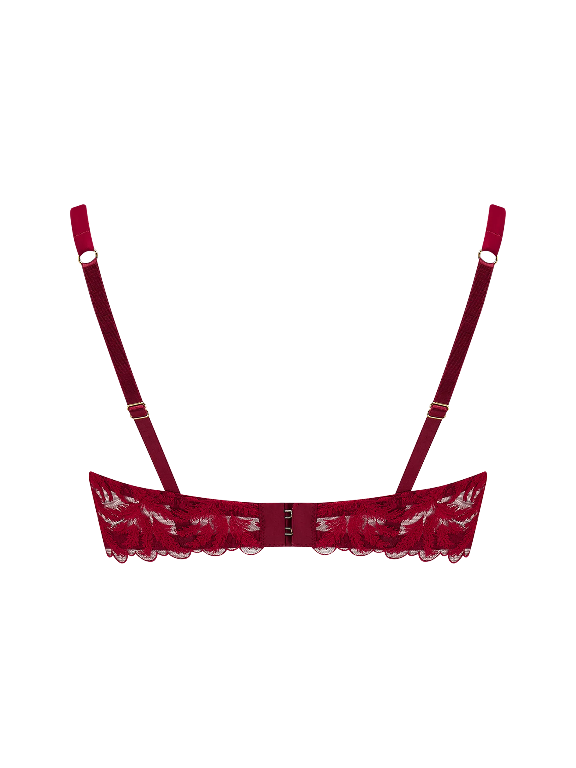 Coco de Mer Ravenna Quarter Cup Bra in Ruby