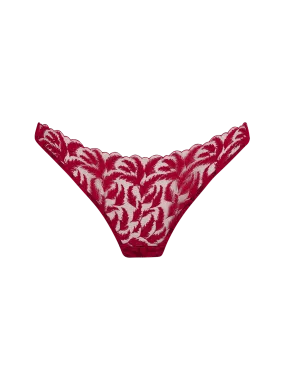 Coco de Mer Ravenna Skirted Thong in Ruby