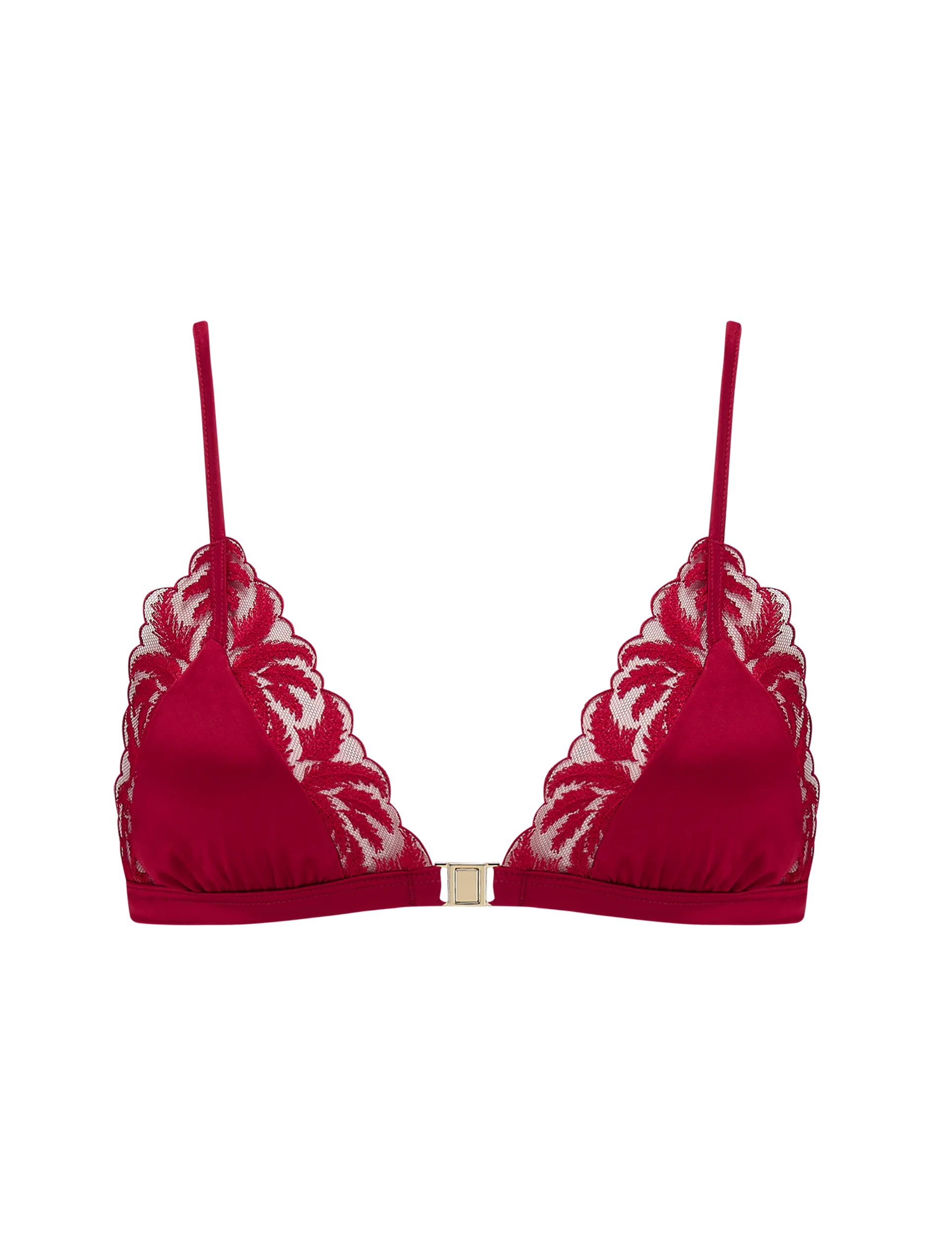 Coco de Mer Ravenna Triangle Bra in Ruby