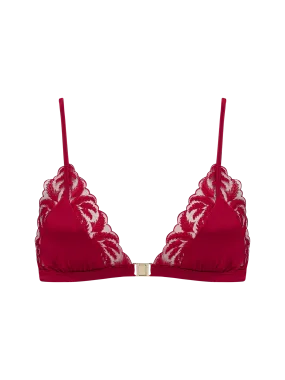 Coco de Mer Ravenna Triangle Bra in Ruby