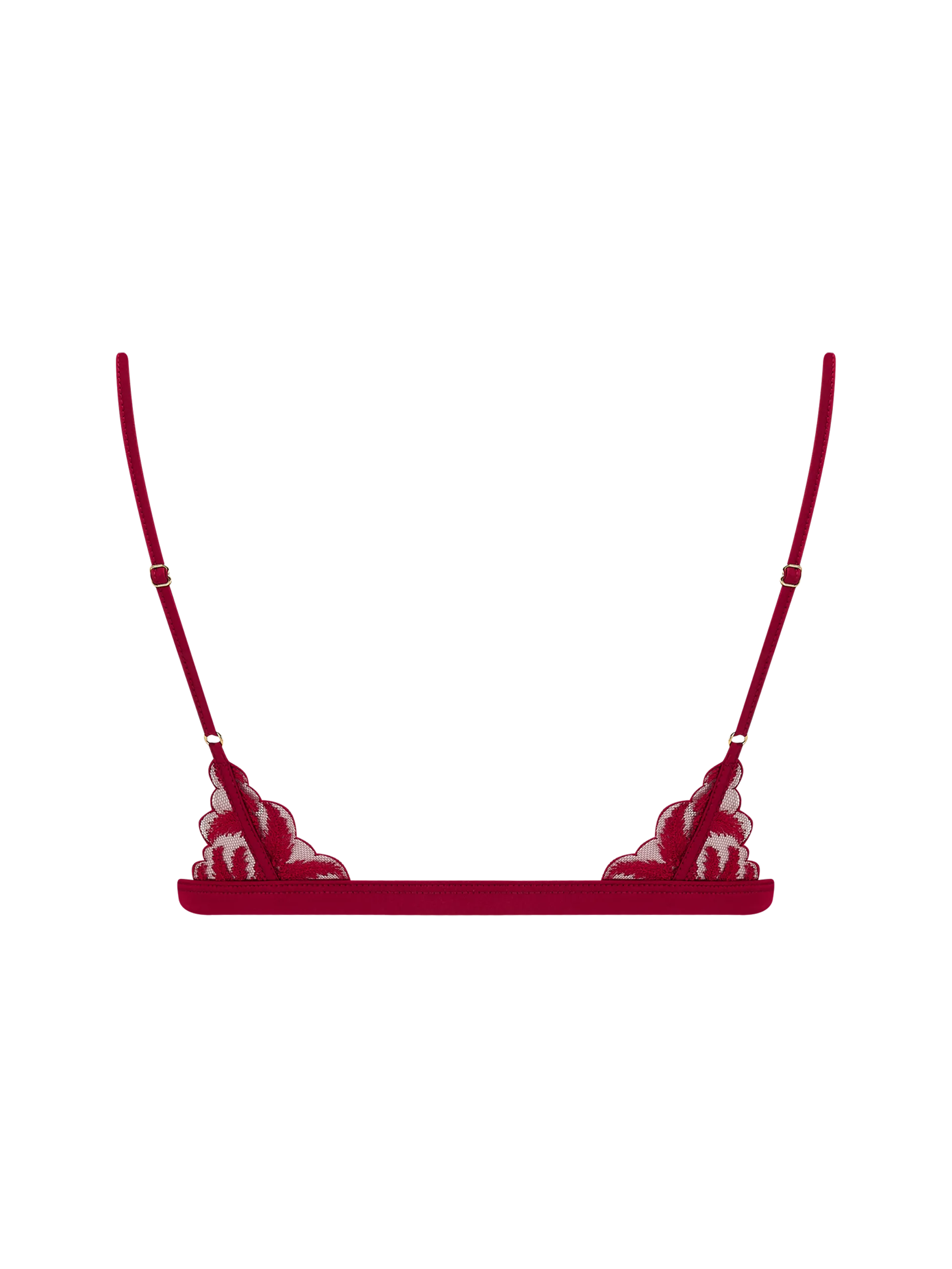 Coco de Mer Ravenna Triangle Bra in Ruby