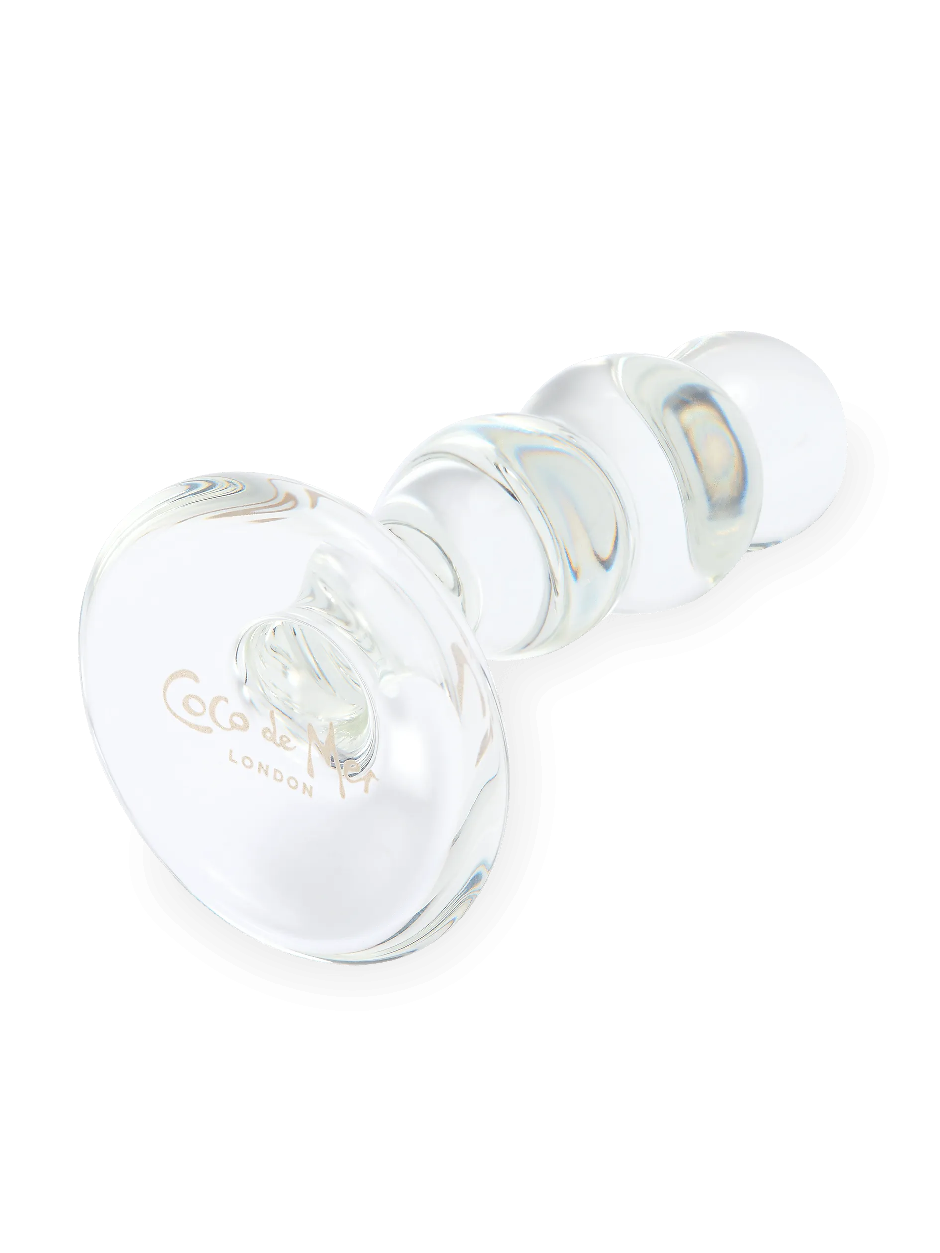 Coco de Mer Textured Glass Butt Plug