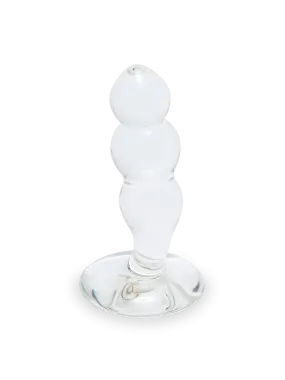 Coco de Mer Textured Glass Butt Plug