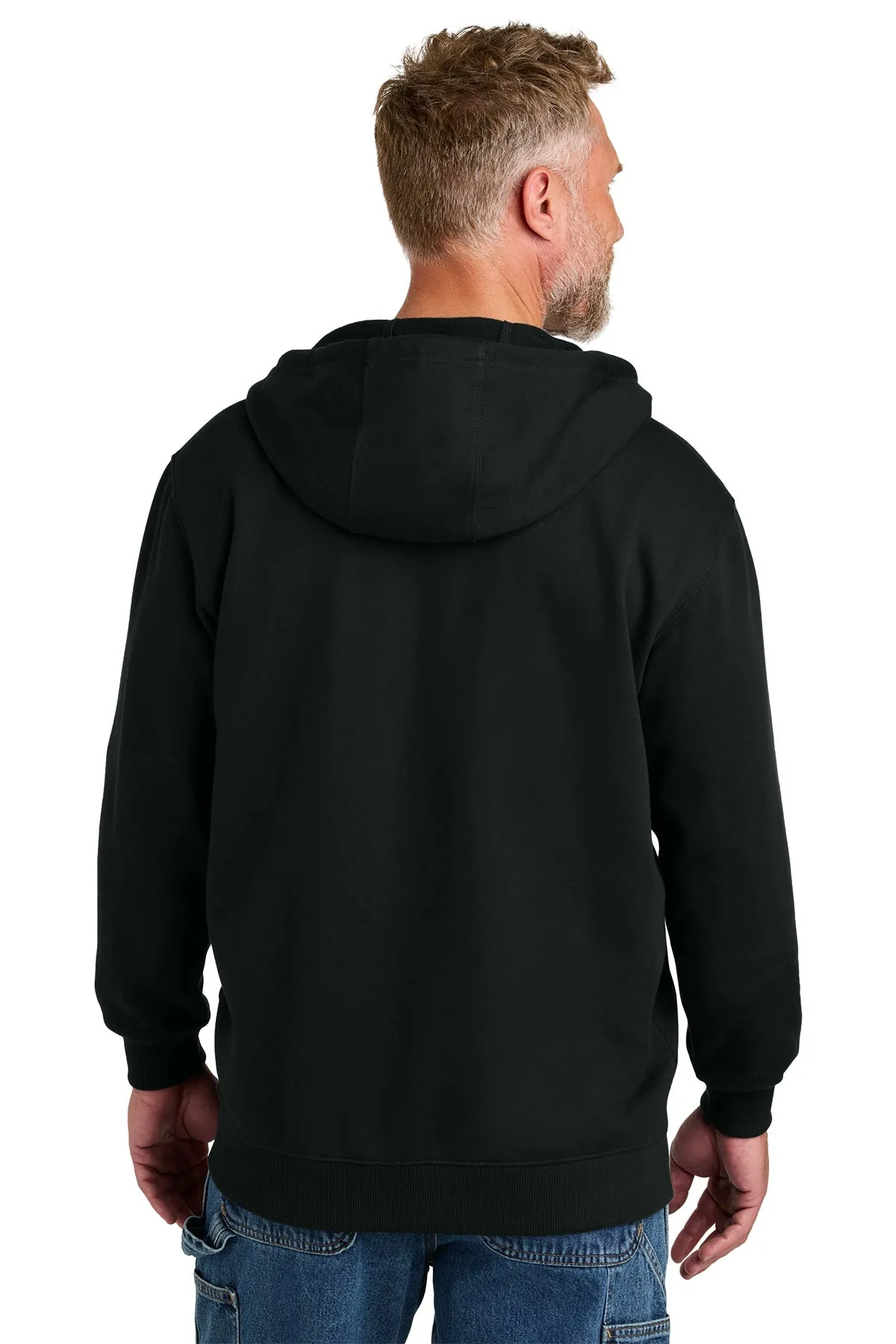 CornerStone Tough Fleece Custom Full-Zip Hoodies, Black