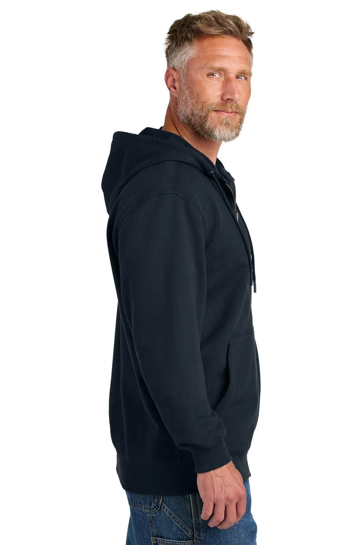 CornerStone Tough Fleece Custom Full-Zip Hoodies, Navy