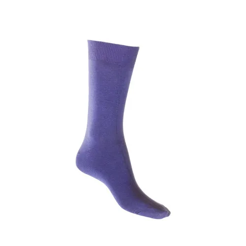 Cotton Crew Sock in Royal Purple - Aussie Made