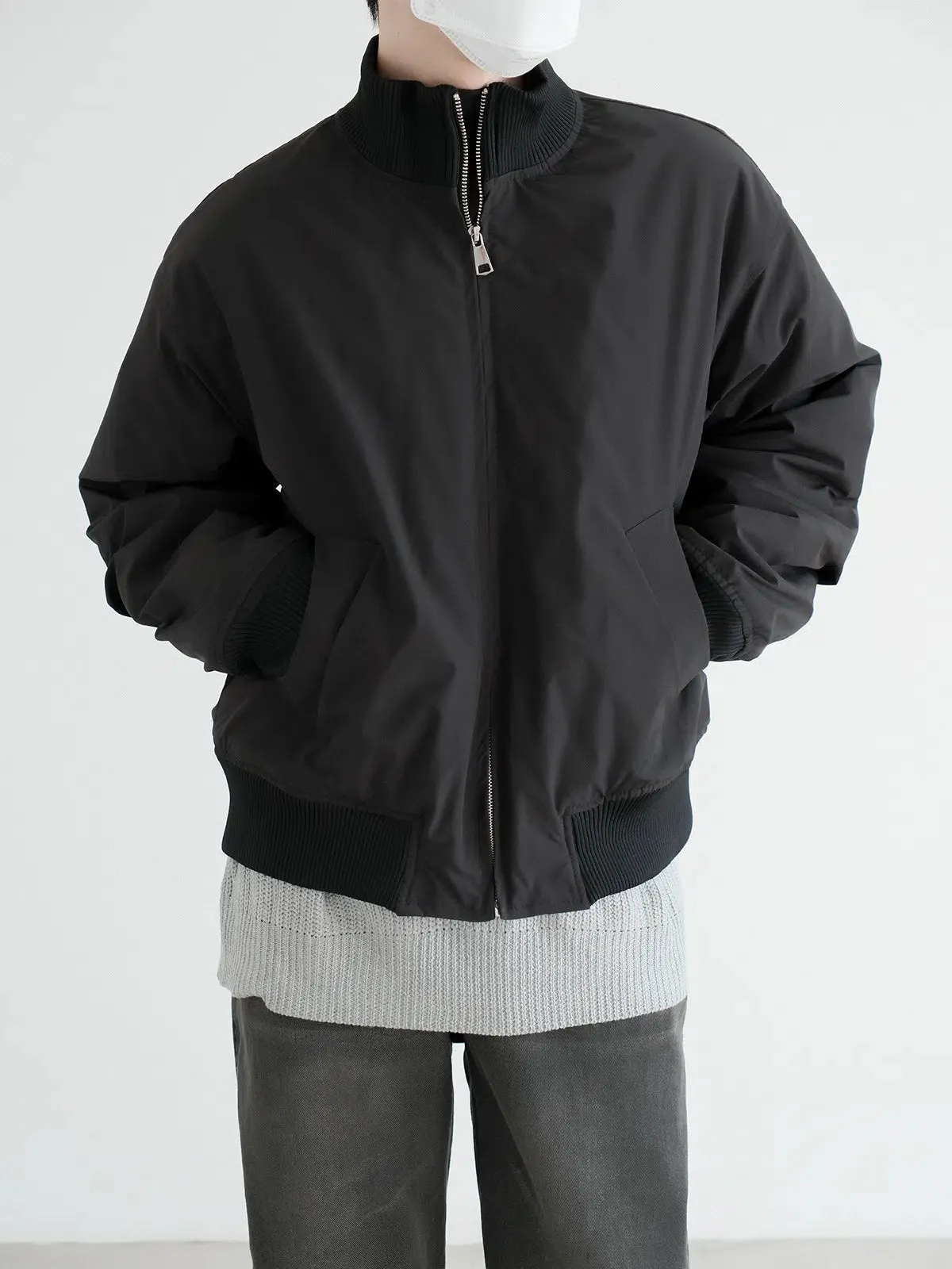 Cotton-Padded Zipper Coat