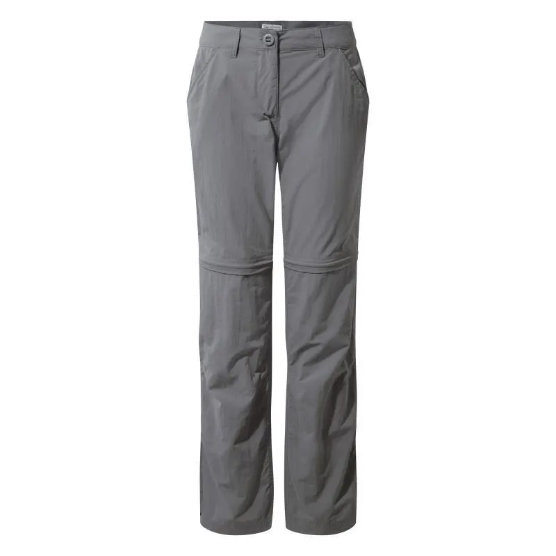 Craghoppers NosiLife Women's Convertible Trousers - Platinum - Size 12 Regular