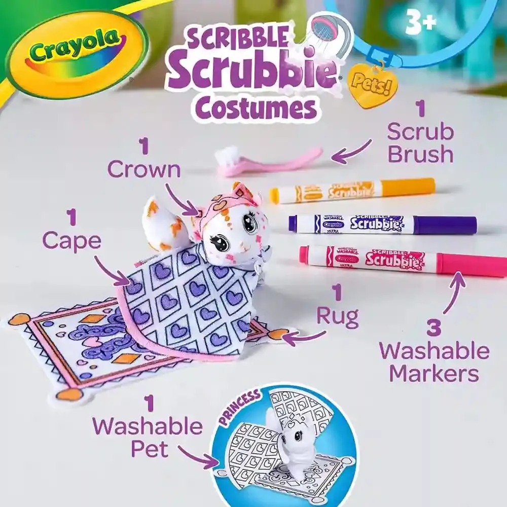 Crayola Scribble Scrubbie Pets Princess Pack