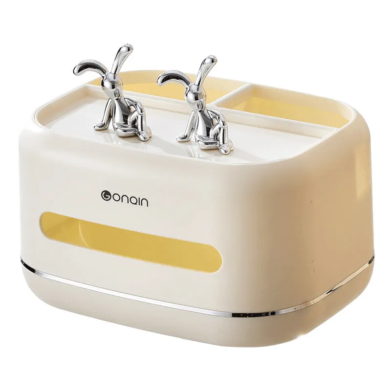 Cream Air Extraction Tissue Box