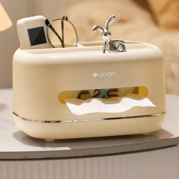 Cream Air Extraction Tissue Box