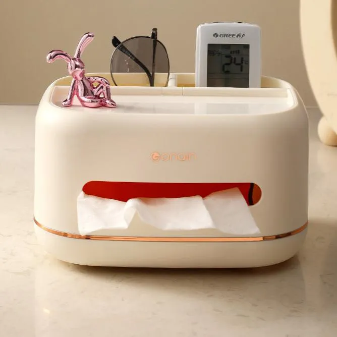 Cream Air Extraction Tissue Box