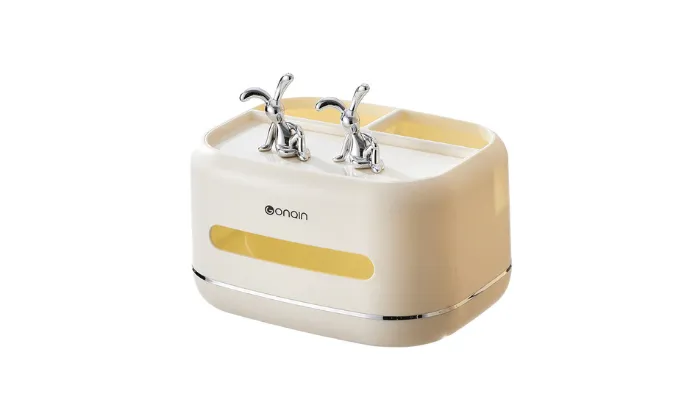 Cream Air Extraction Tissue Box