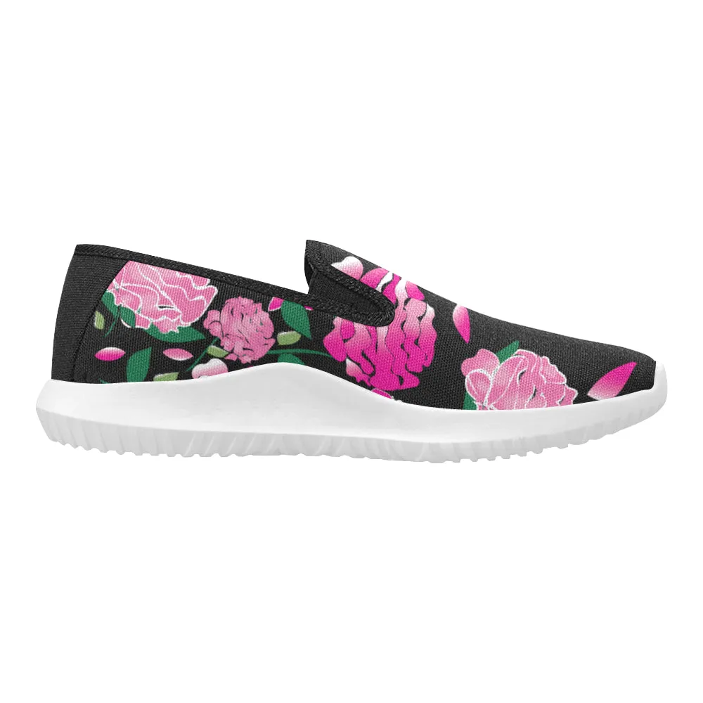 Custom Order - AMMA JO Sport Peony Noire Slip On Walking Shoes