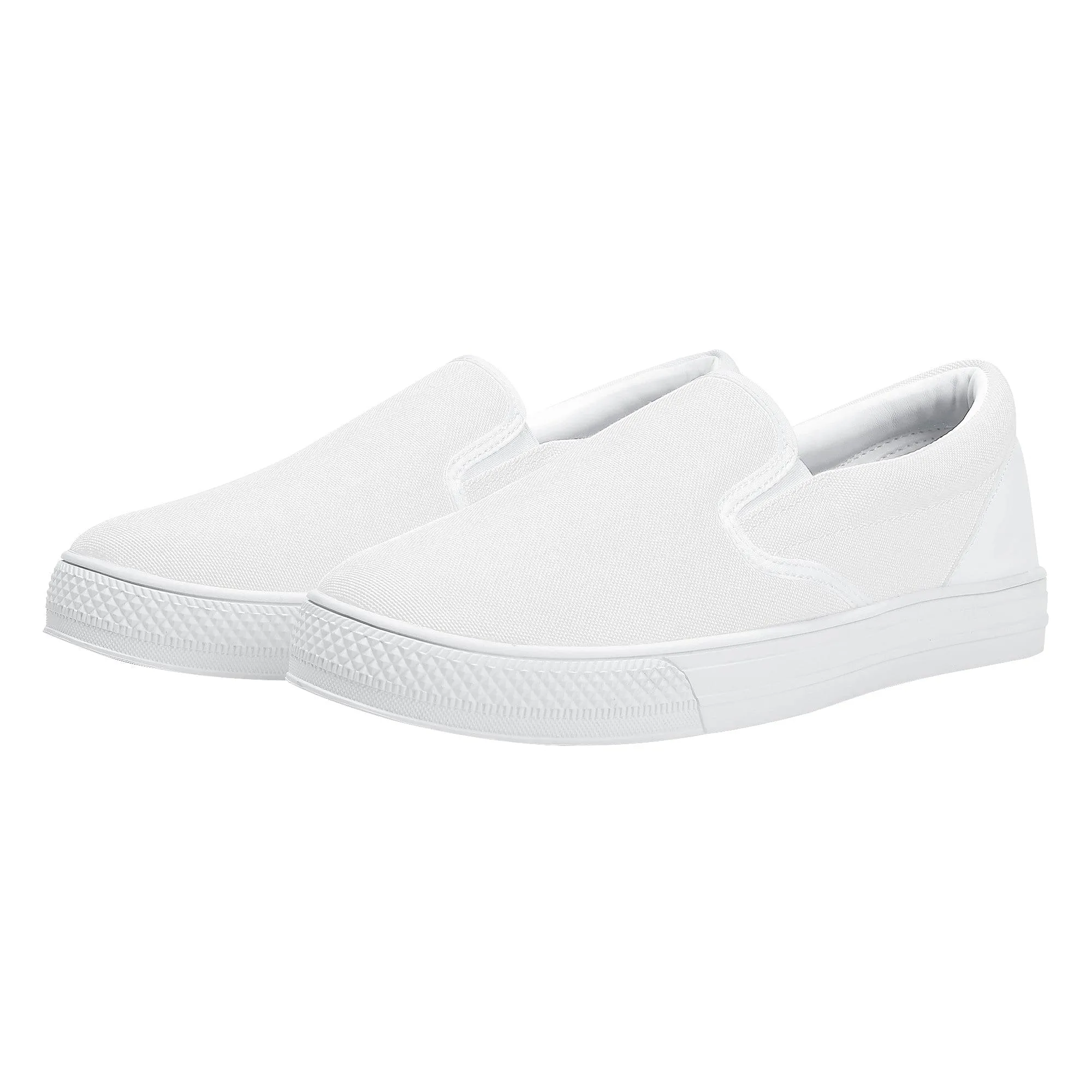 Custom Slip on Sneakers - White D31