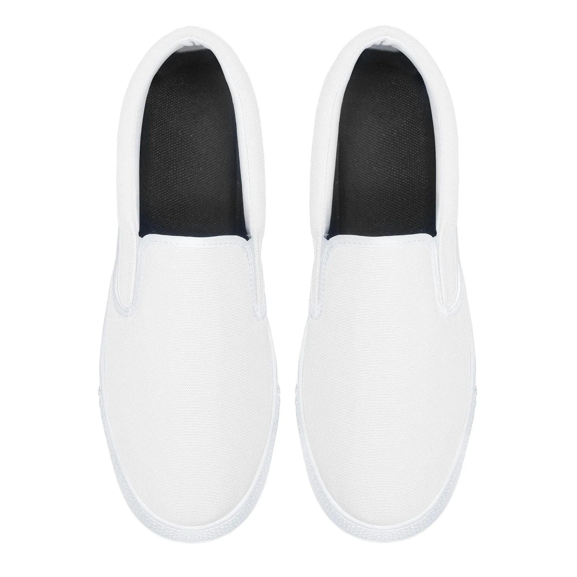 Custom Slip on Sneakers - White D31