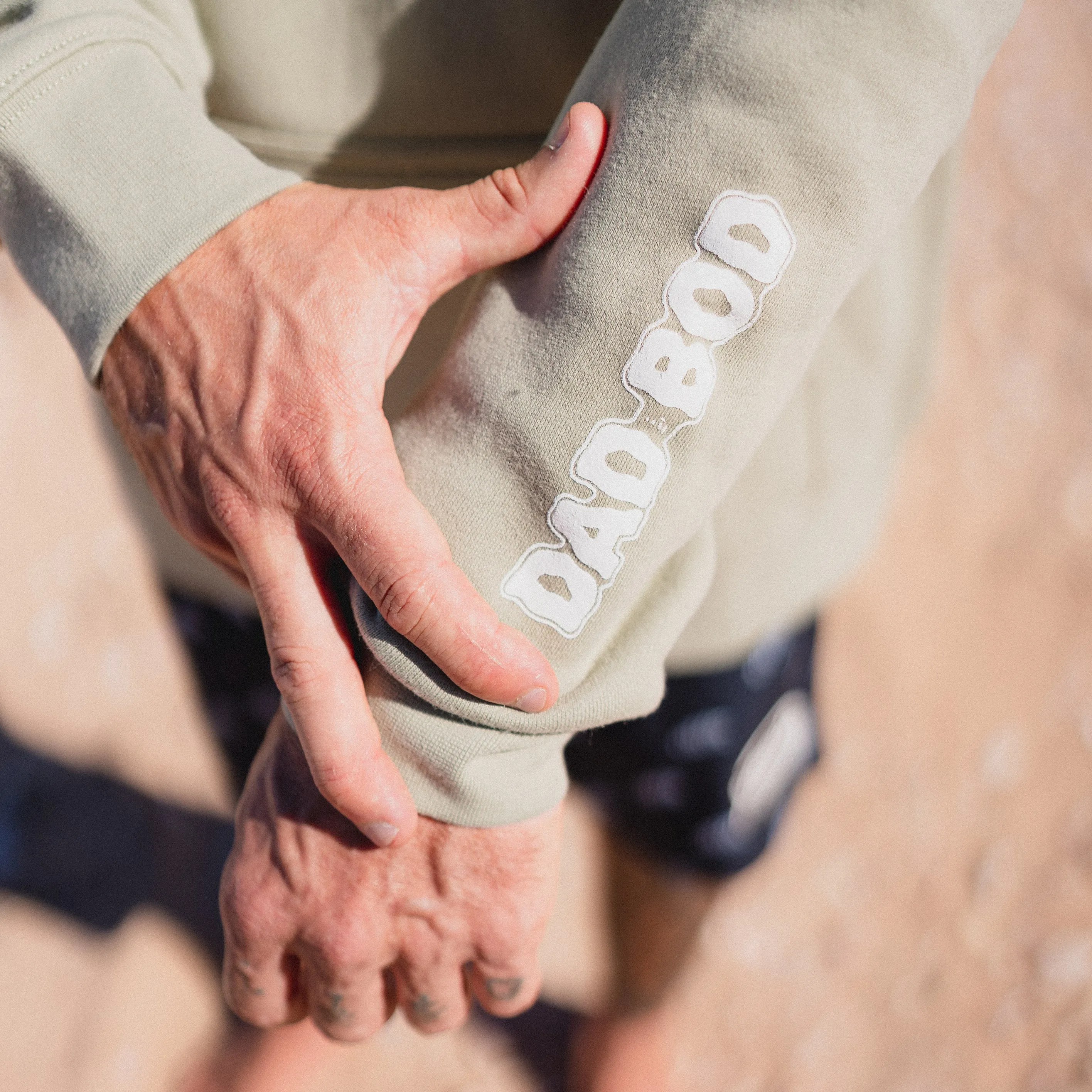 Dad Bod Palm Hoodie Pullover