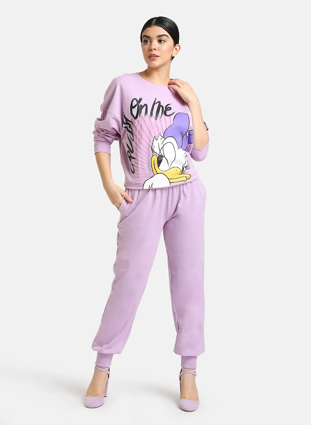 Daisy Duck Disney 'Crush On Me' Printed Sweatshirt