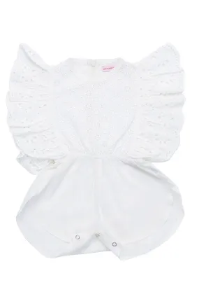 Delphine Sunsuit cutwork and lace