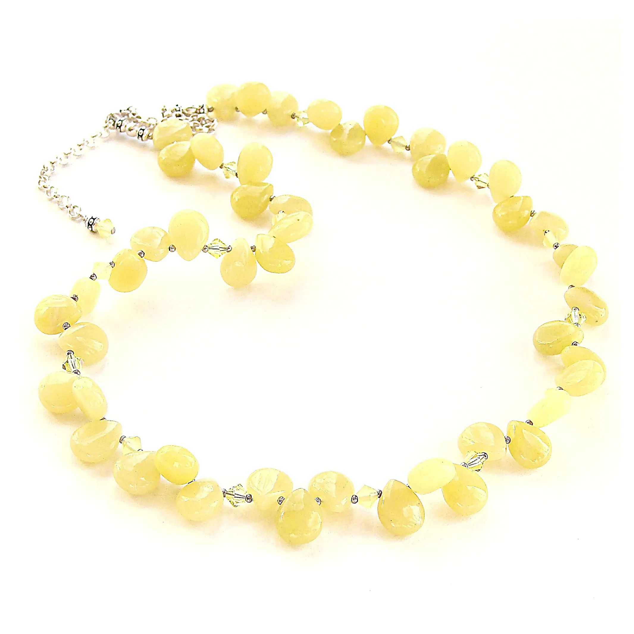 Dijon: Chartreuse Necklace with Lemon Jasper