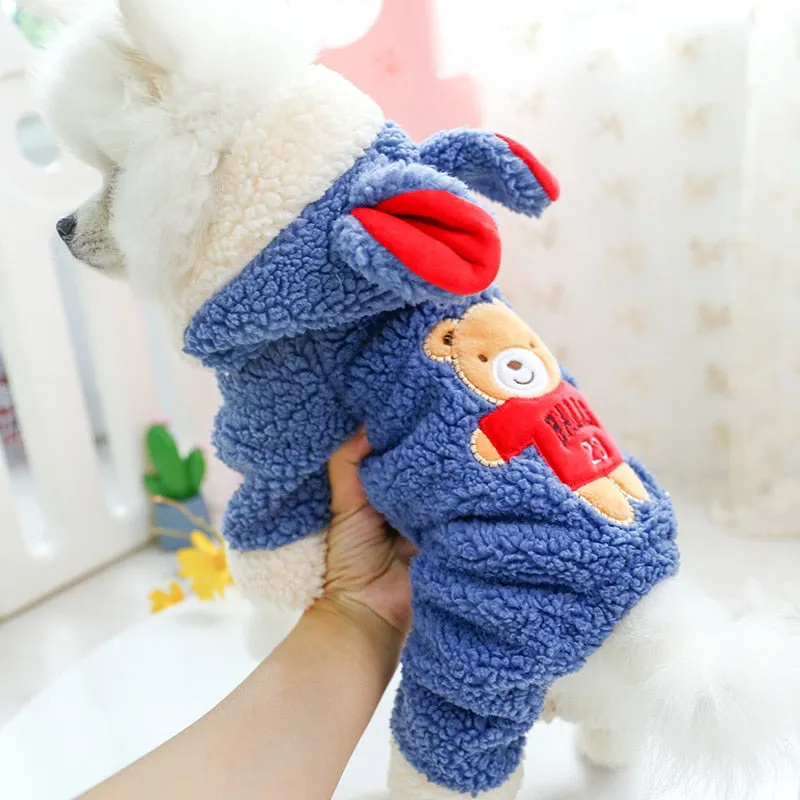 Dog Clothes Winter-Autumn Clothes Pet Bear Big Change Coat