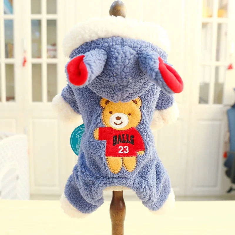 Dog Clothes Winter-Autumn Clothes Pet Bear Big Change Coat