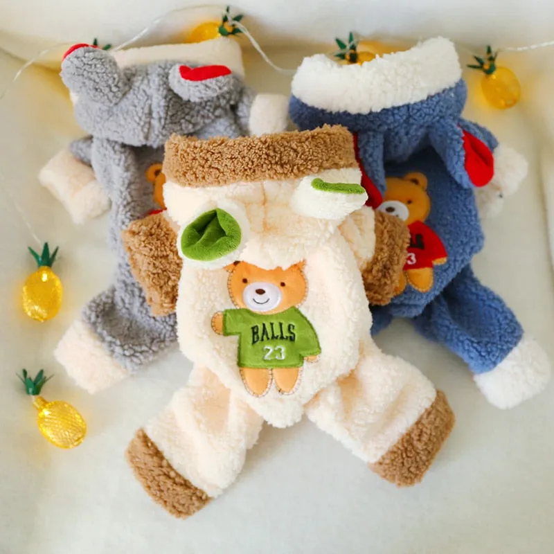 Dog Clothes Winter-Autumn Clothes Pet Bear Big Change Coat