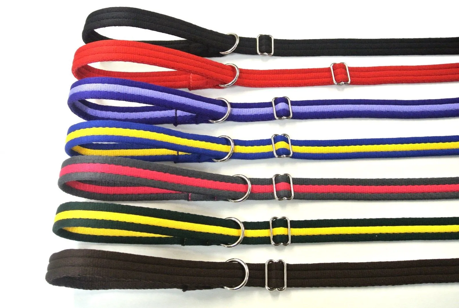 Dog Slip Leads Training Obedience Walking Leash 60"/5ft Long 20mm 25mm Air Webbing 24 Colours