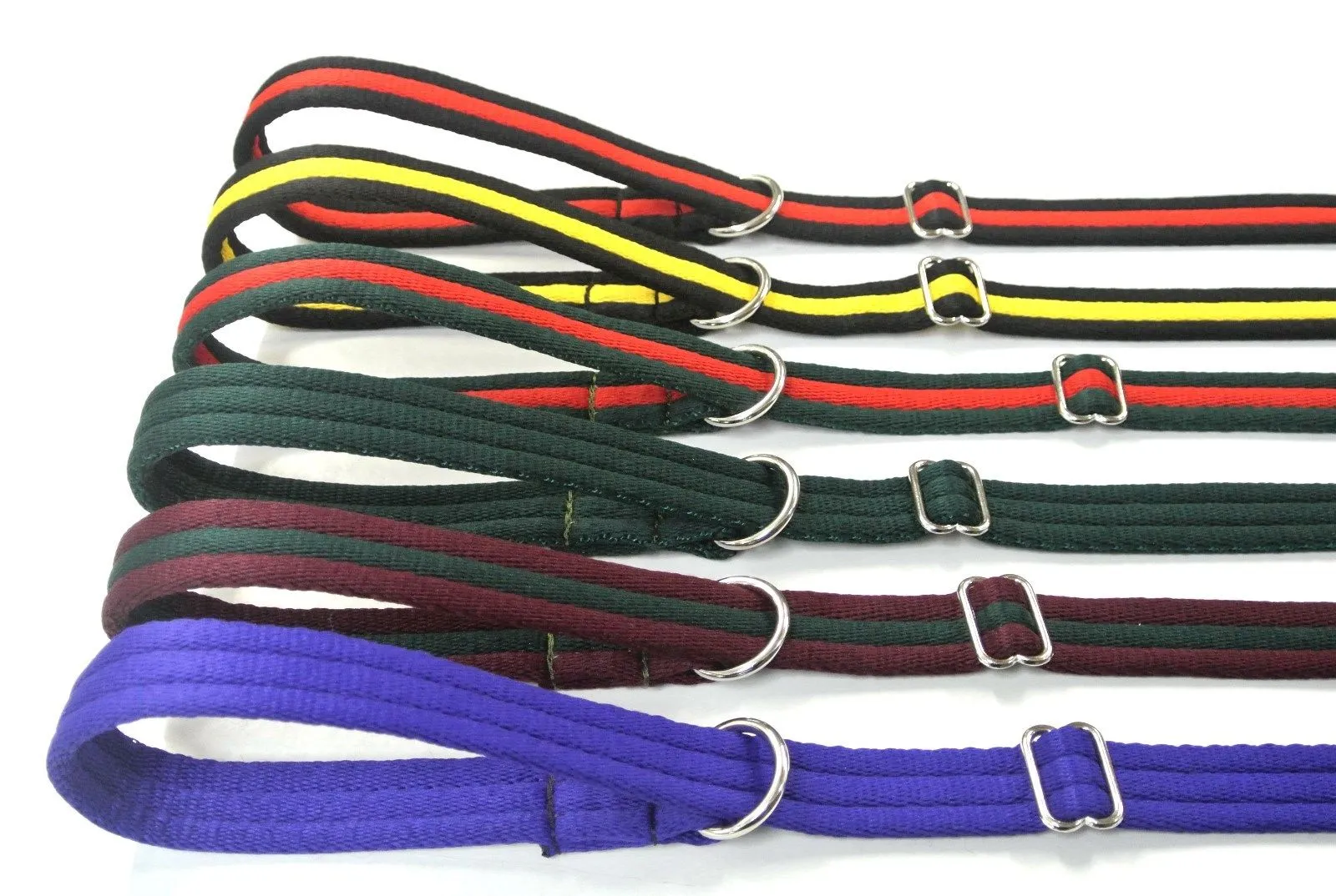 Dog Slip Leads Training Obedience Walking Leash 60"/5ft Long 20mm 25mm Air Webbing 24 Colours