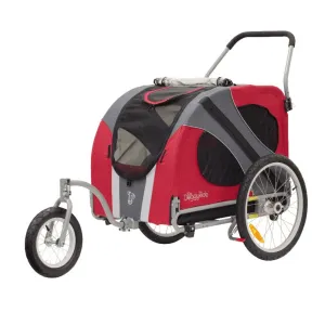 DoggyRide Novel Dog Jogger-Pram | Red | Dutch Dog Design®