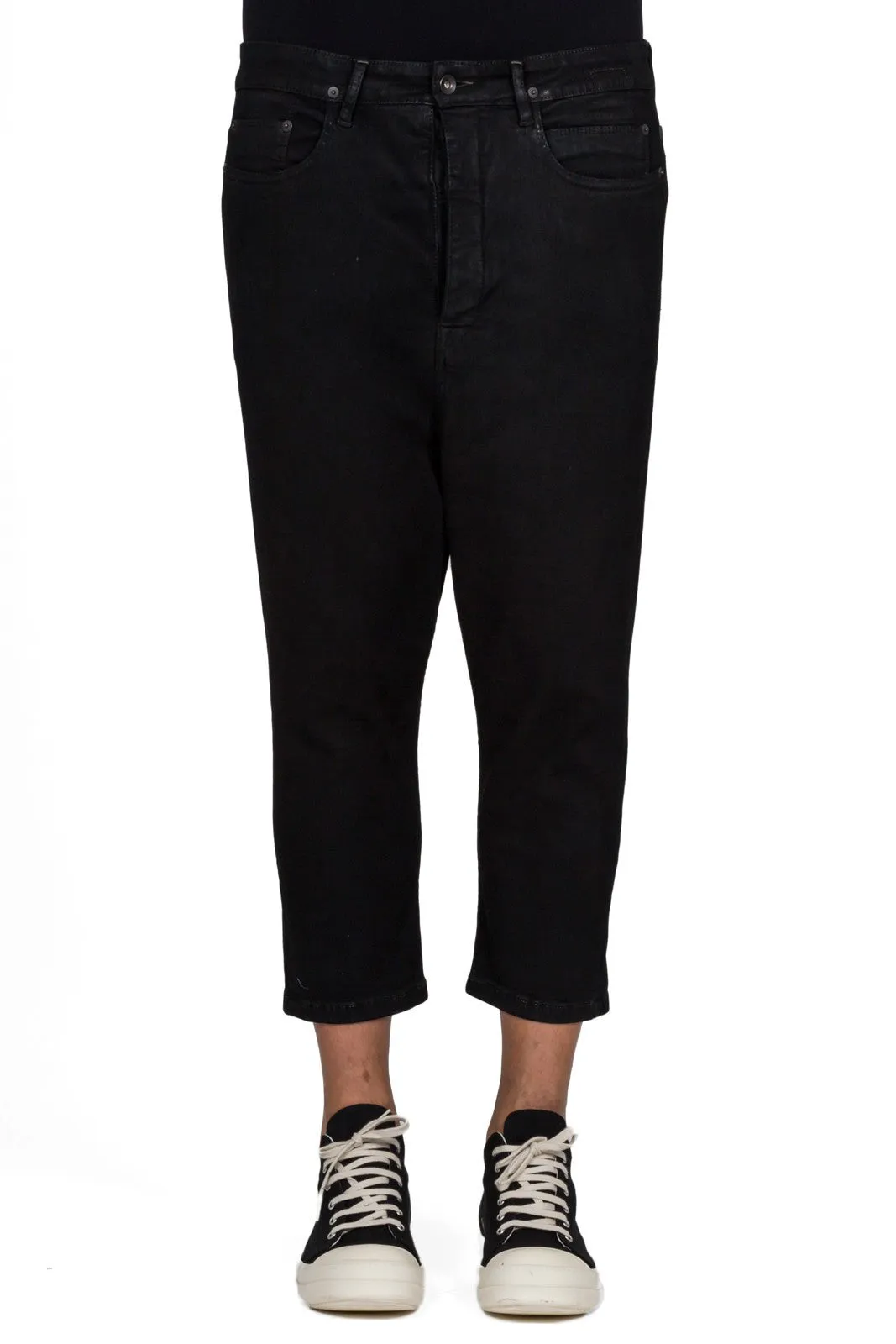 Drop Crotch Cropped Trousers