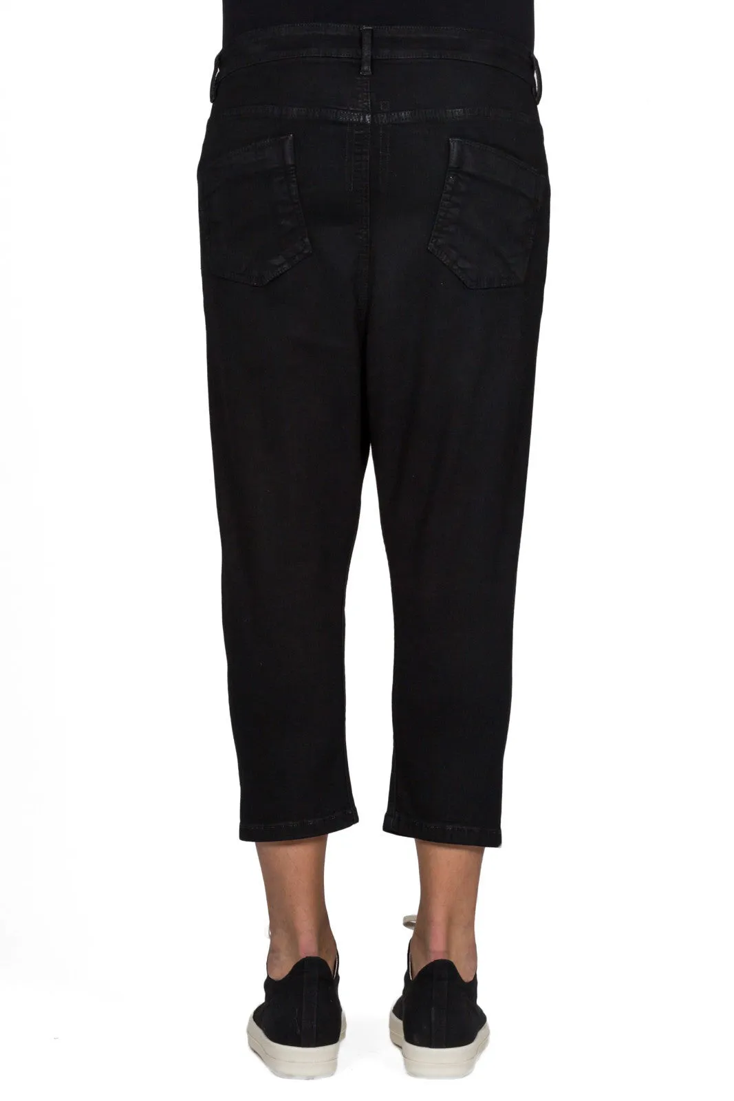 Drop Crotch Cropped Trousers