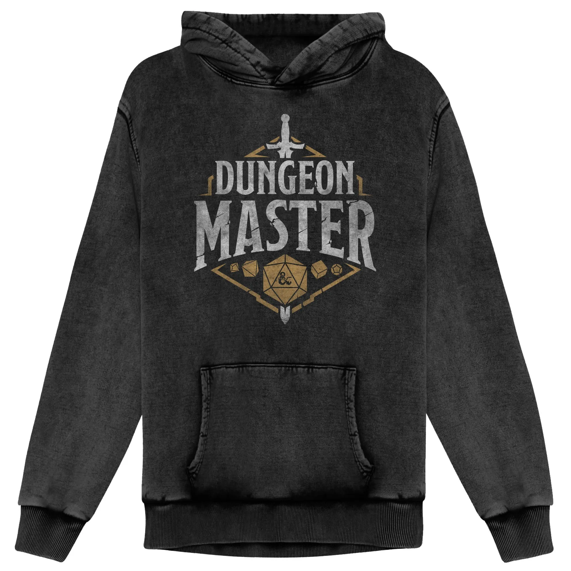 Dungeons & Dragons Dungeon Master Badge Mens Vintage Wash Pullover Hoodie