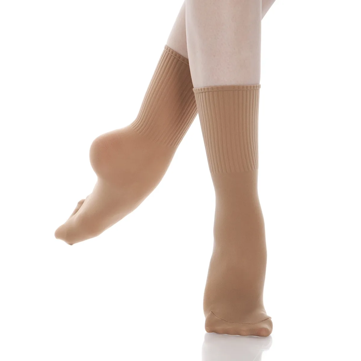 Energetiks Ribbed Dance Socks - Beige